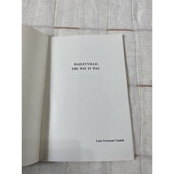 Haileyville The Way it Was Book SCARCE Rare Vintage Oklahoma Photos HIstory ++ - Picture 2 of 7